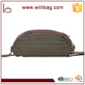 Vintage Canvas Messenger Waist Hiking Travel Zipper Canvas Waist Bag